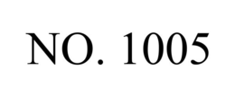 NO. 1005