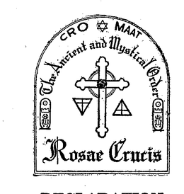 CROMAAT ROSAE CRUCIS THE ANCIENT AND MYSTICAL ORDER