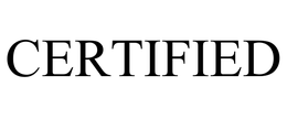 CERTIFIED
