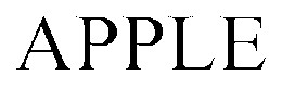 APPLE trademark