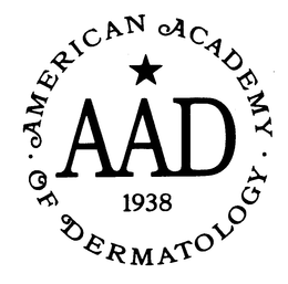 AAD AMERICAN ACADEMY OF DERMATOLOGY 1938 AAD