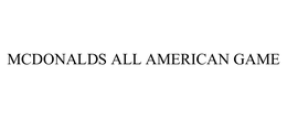 MCDONALDS ALL AMERICAN GAME