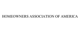 HOMEOWNERS ASSOCIATION OF AMERICA