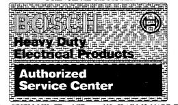 BOSCH HEAVY DUTY ELECTRICAL PRODUCTS AUTHORIZED SERVICE CENTER