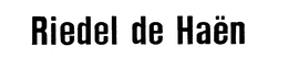 RIEDEL DE HAEN