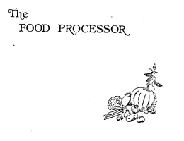 THE FOOD PROCESSOR