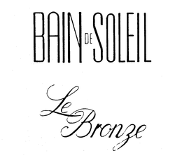 BAIN DE SOLEIL LE BRONZE