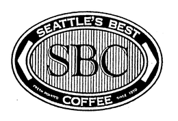 SBC SEATTLE'S BEST FRESH ROASTED COFFEE SINCE 1970