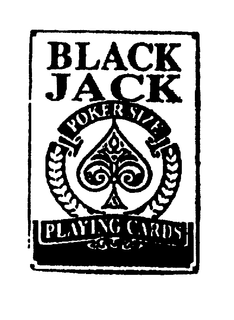 BLACK JACK POKER SIZE PLAYING CARDS