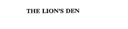 THE LION'S DEN