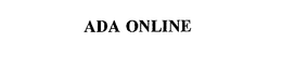 ADA ONLINE