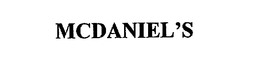 MCDANIEL'S