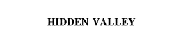 HIDDEN VALLEY