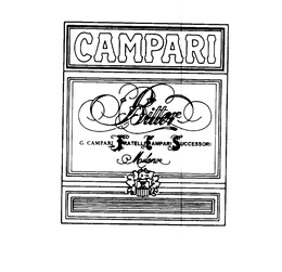 CAMPARI BITTER G. CAMPARI FRATELLI CAMPARI SUCCESSORI MILANO