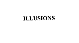 ILLUSIONS