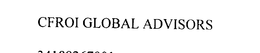 CFROI GLOBAL ADVISORS