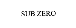 SUB ZERO
