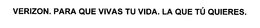 VERIZON. PARA QUE VIVAS TU VIDA. LA QUETO QUIERES.