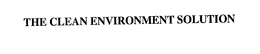 THE CLEAN ENVIRONMENT SOLUTION