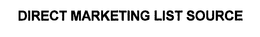 DIRECT MARKETING LIST SOURCE