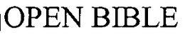 OPEN BIBLE