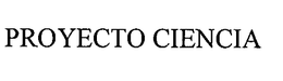 PROYECTO CIENCIA