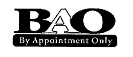BAO BY APPOINTMENT ONLY