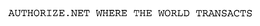 AUTHORIZE.NET WHERE THE WORLD TRANSACTS