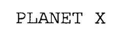 PLANET X