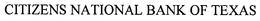 CITIZENS NATIONAL BANK OF TEXAS