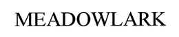 MEADOWLARK