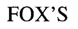FOX'S