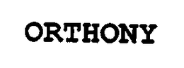 ORTHONY