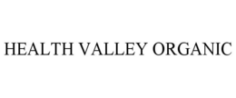 HEALTH VALLEY ORGANIC