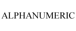 ALPHANUMERIC