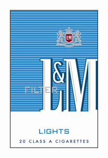 L&M FILTER LIGHTS 20 CLASS A CIGARETTES