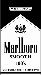 MARLBORO SMOOTH 100'S MENTHOL UNIQUELY RICH & SMOOTH PM USA