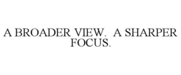 A BROADER VIEW. A SHARPER FOCUS.