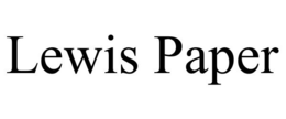 LEWIS PAPER