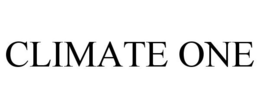 CLIMATE ONE