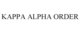 KAPPA ALPHA ORDER