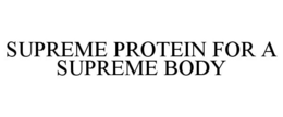 SUPREME PROTEIN FOR A SUPREME BODY