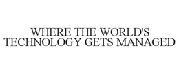 WHERE THE WORLD'S TECHNOLOGY GETS MANAGED