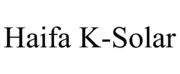 HAIFA K-SOLAR