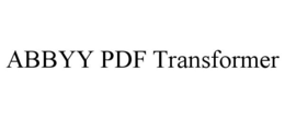 ABBYY PDF TRANSFORMER