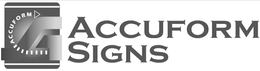 ACCUFORM A ACCUFORM SIGNS
