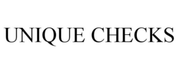 UNIQUE CHECKS