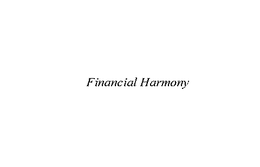 FINANCIAL HARMONY