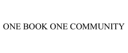 ONE BOOK ONE COMMUNITY