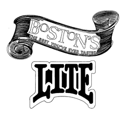 BOSTON'S THE BEST YOU'VE EVER TASTED LITE